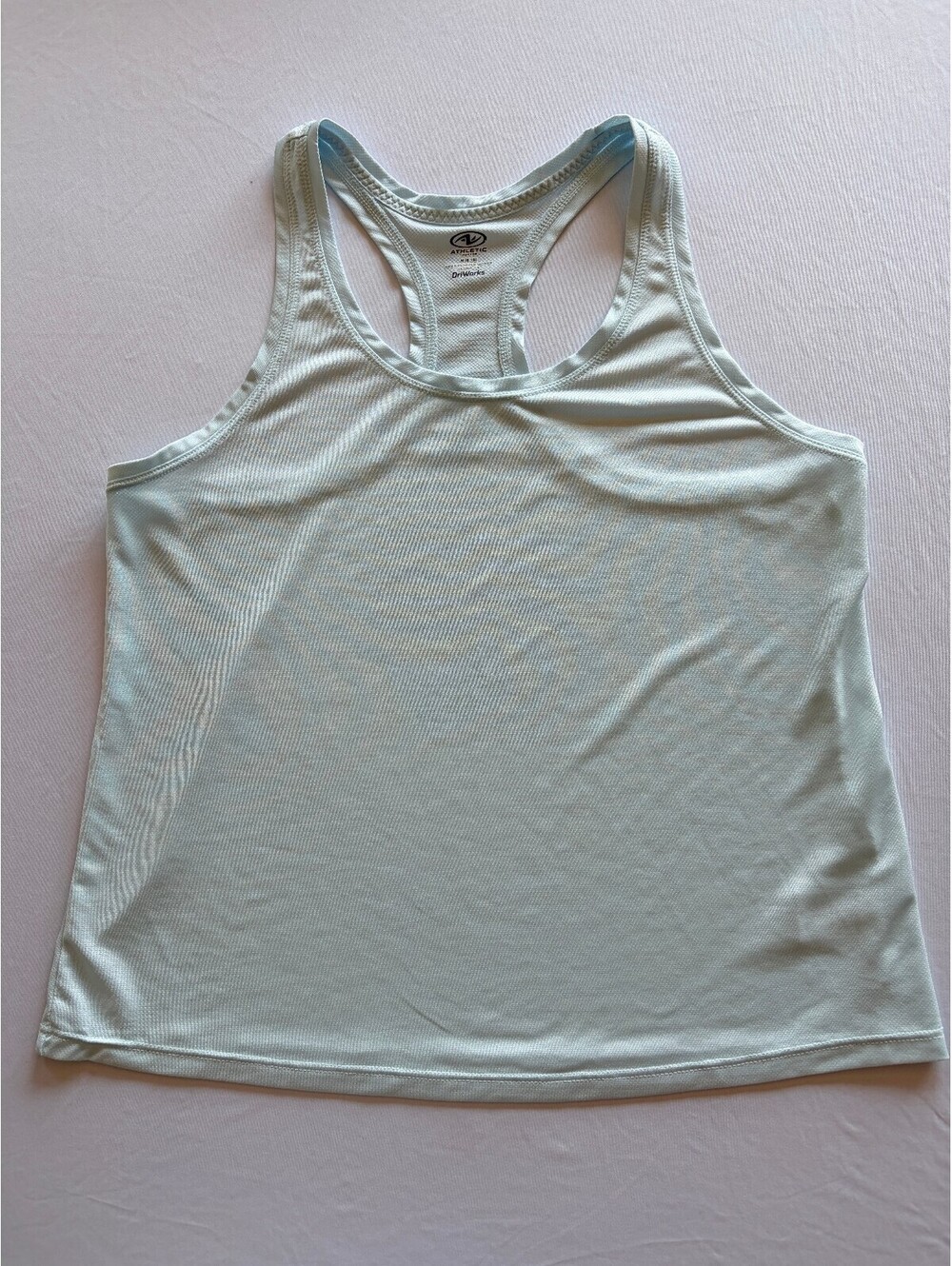 Athletic Works DriWorks Women’s M 8-10 Mint Green Racerback Workout Tank Top